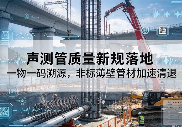 浪卡子声测管质量新规落地，一物一码溯源，非标薄壁管材加速清退
