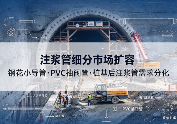 浪卡子注浆管细分市场扩容，隧道钢花小导管、PVC 袖阀管、桩基后注浆管需求分化